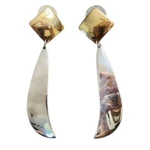 Two-Tone Dangle Earrings